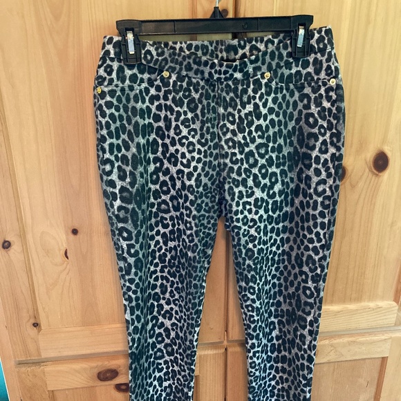 LAST DAY! Michael Kors Leopard Print Leggings - Picture 1 of 6